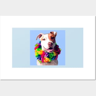 Dog in Flowers Posters and Art